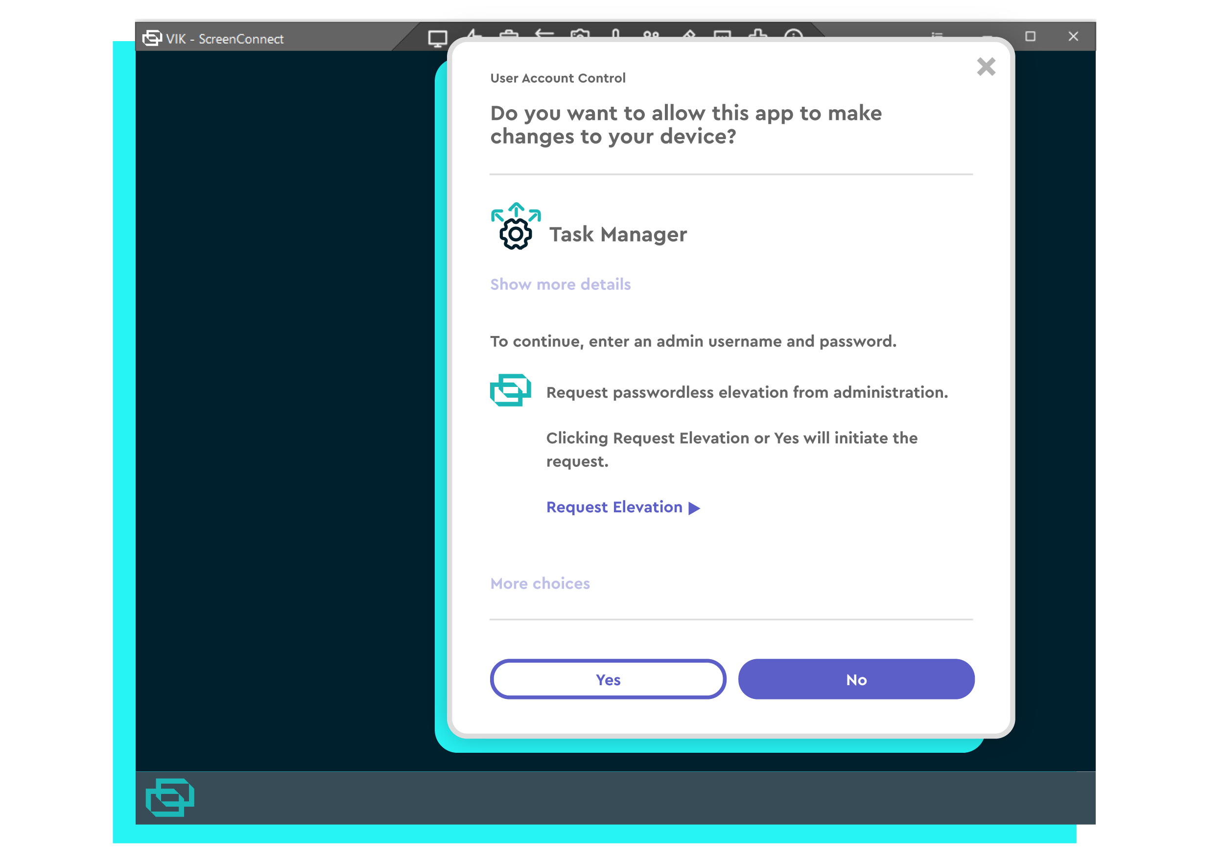 Screenshot of ScreenConnect Access Management